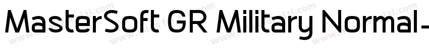 MasterSoft GR Military Normal字体转换